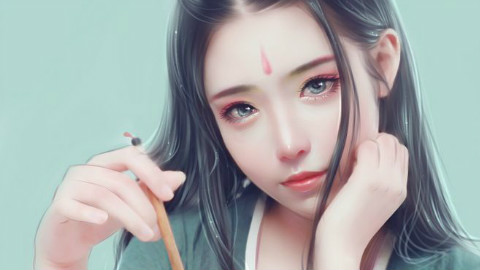 【古风】清新淡雅的汉服美女